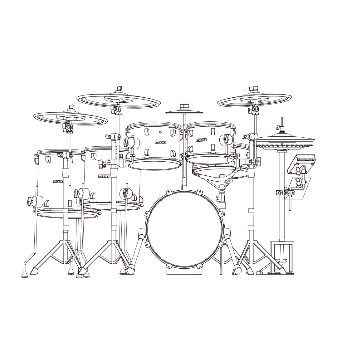 EFNOTE 5 elektrooniline trummikomplekt – valgeEFNOTE 5 elektrooniline trummikomplekt – valge  