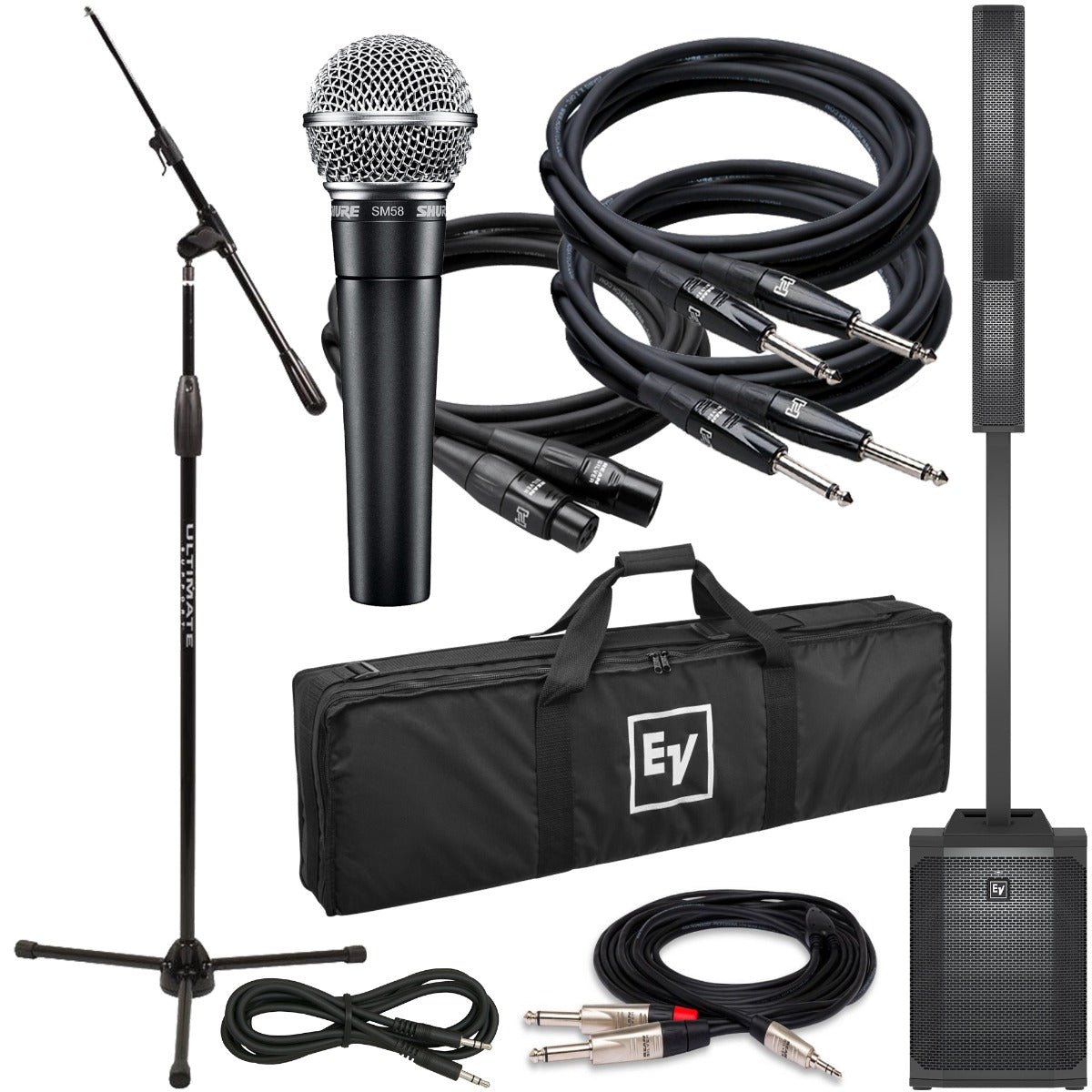 【3本セット】SHURE SM58 ＆ EV エレクトロボイス 3本セット】SHURE SM58 ＆ EV エレクトロボイス