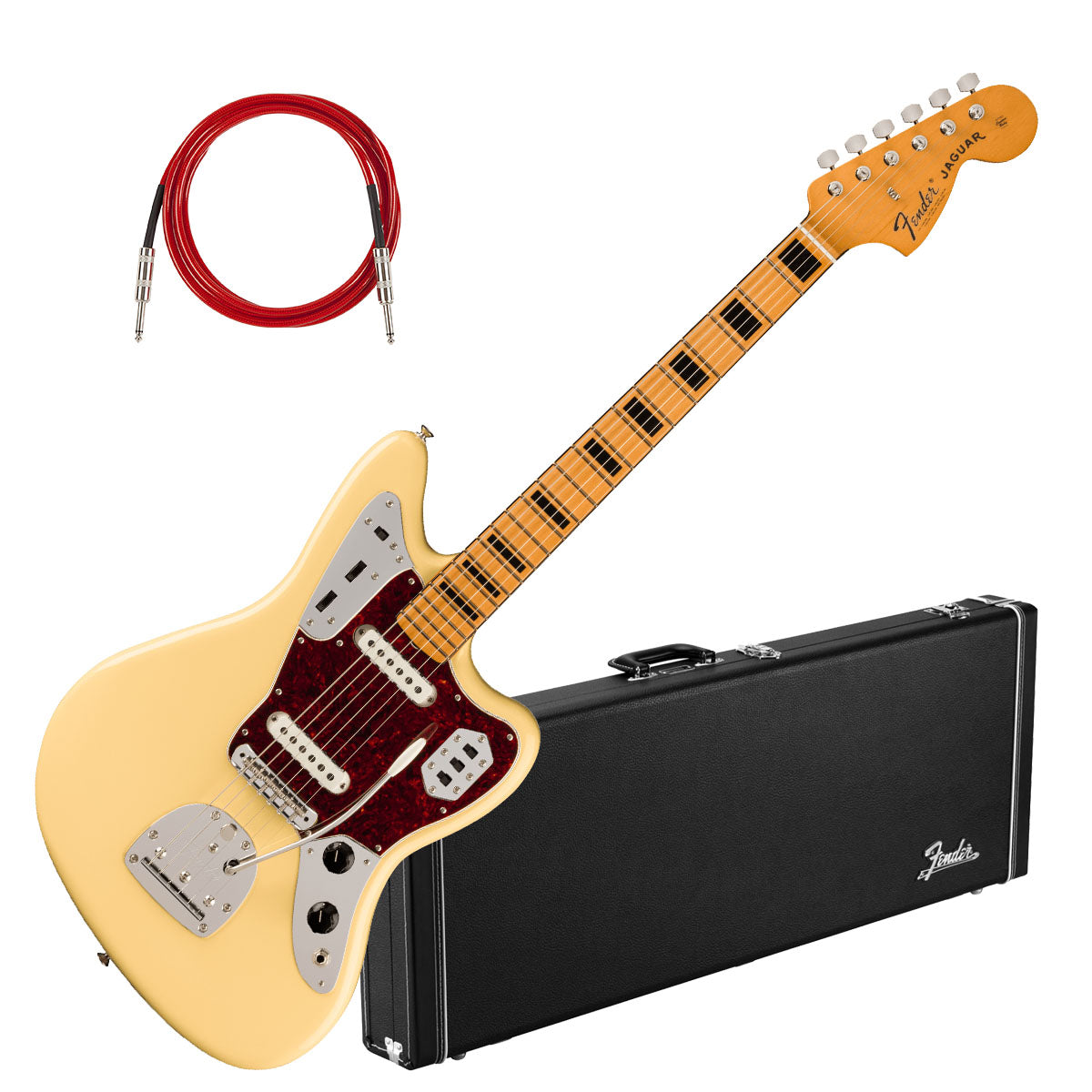 fredelig ubehagelig F.Kr. Fender Vintera II 70s Jaguar - Vintage White W/ HARDCASE – Kraft Music