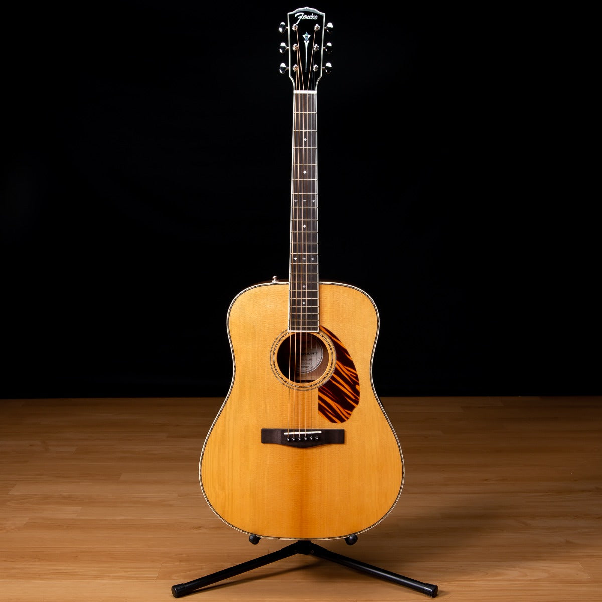 Fender Paramount PD-220E Dreadnought Acoustic-Electric Guitar - Ovangkol,  Natural SN CC220612085