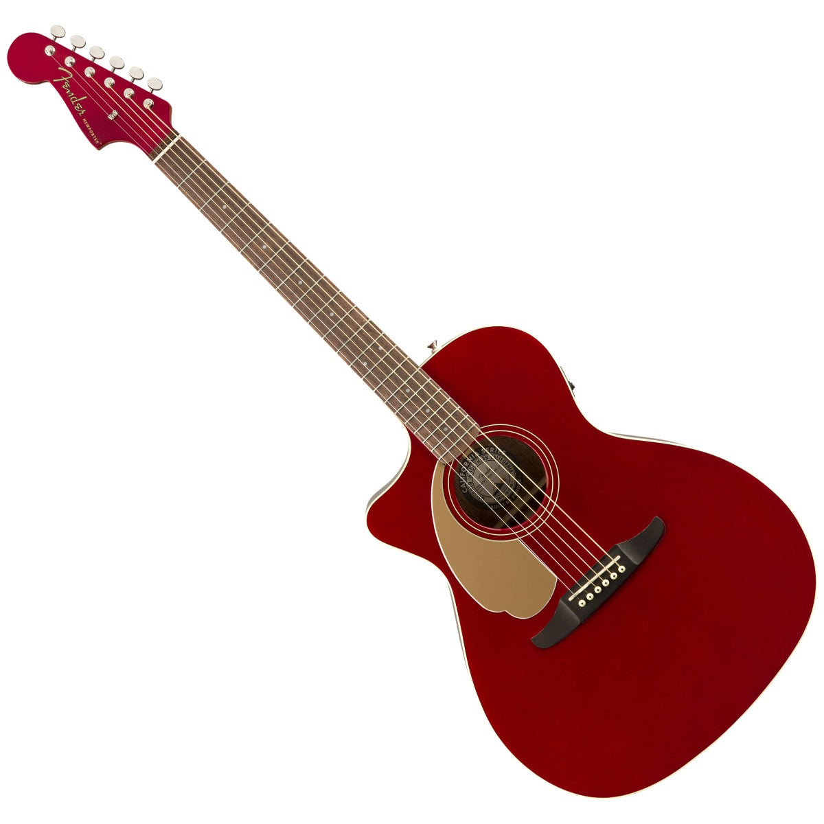Fender Newporter Player LH Ac/El Guitar - Red