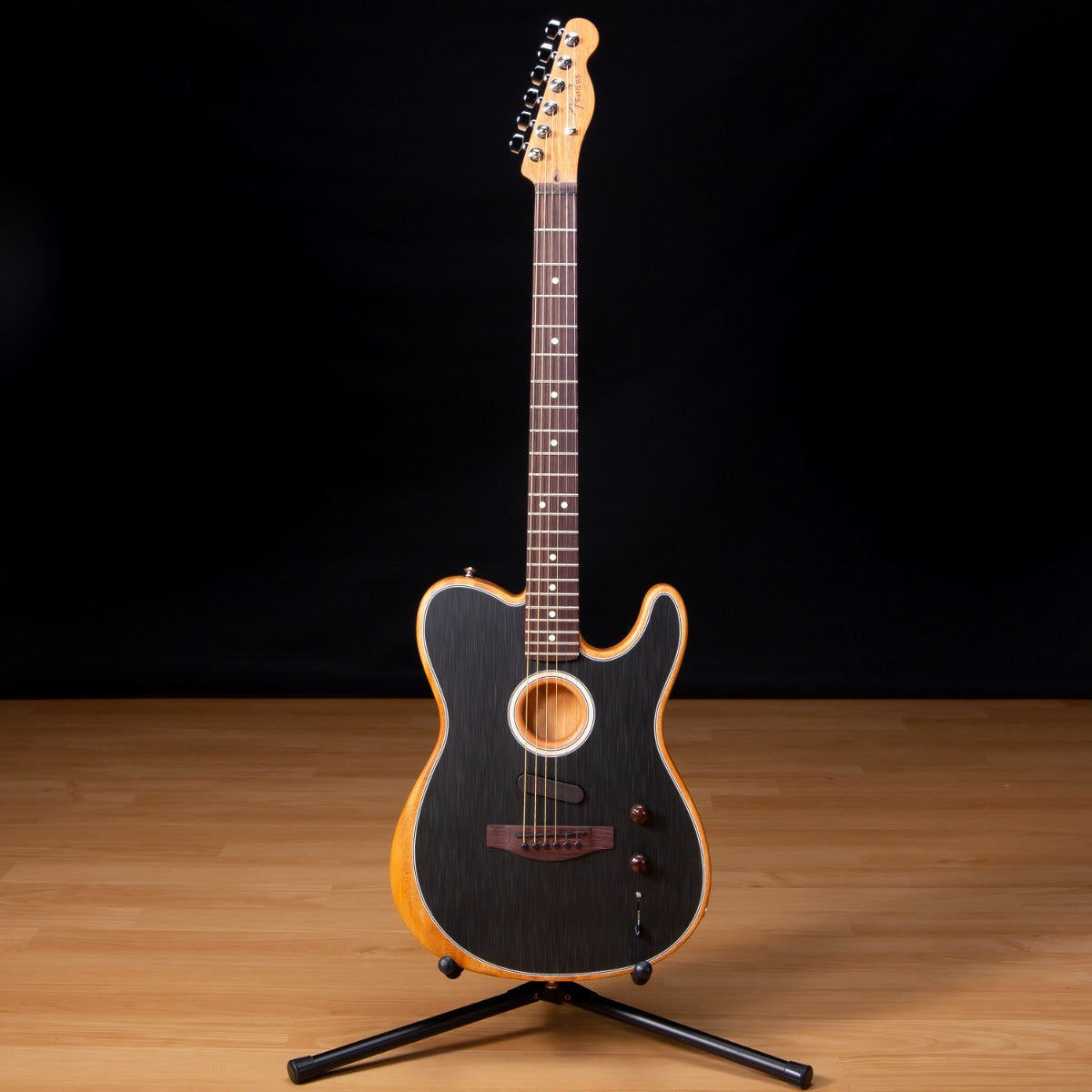 Fender Acoustasonic Player Telecaster - Rosewood, Brushed Black SN  MXA2206202