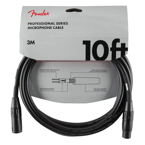 Fender Professional Series Microphone Cable - 10'
