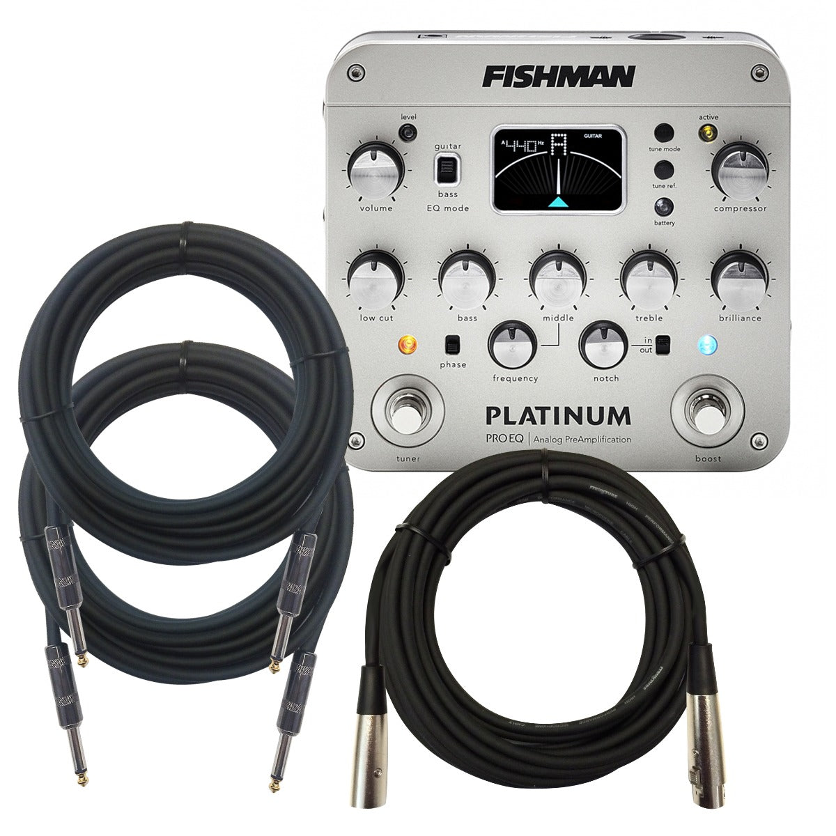 Fishman Platinum Pro EQ Acoustic Instrument Preamp CABLE KIT