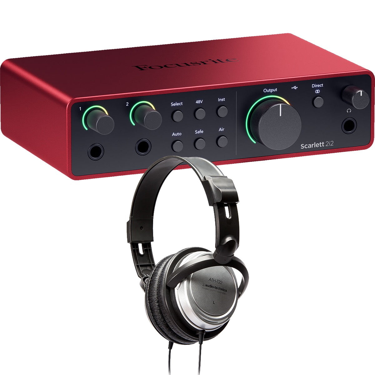 Focusrite Scarlett 2i2 (4th Gen) USB Audio Interface STUDIO KIT