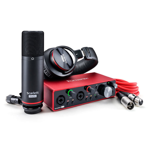 Focusrite Scarlett 2i2 Studio (3rd Gen) Recording Package