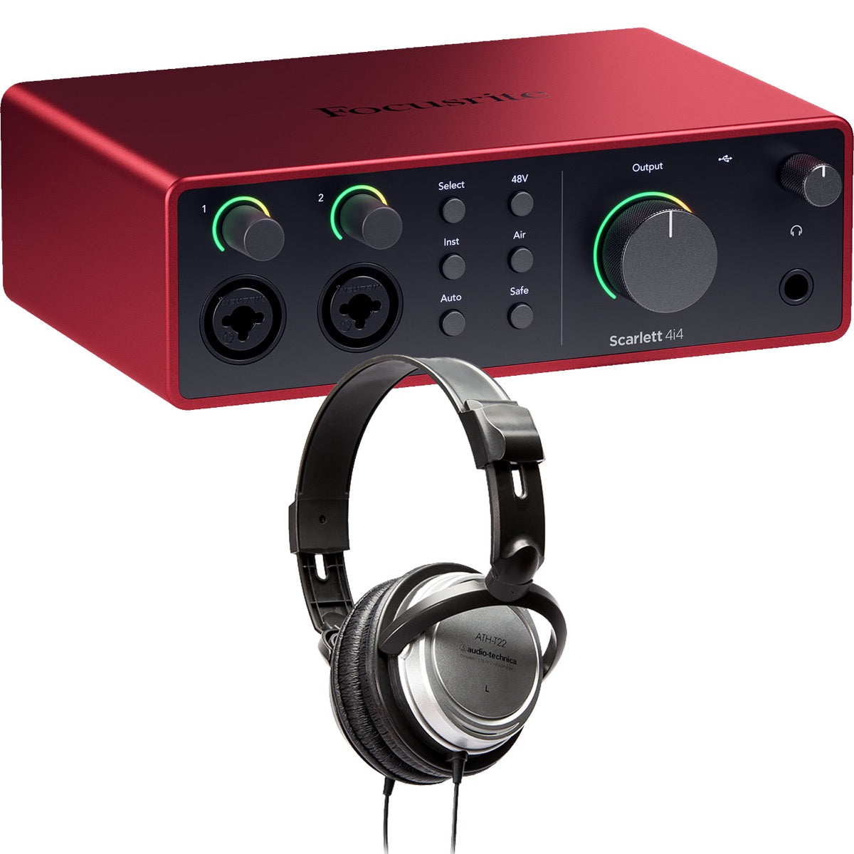 Focusrite Scarlett 4i4 (4th Gen) USB Audio Interface STUDIO KIT