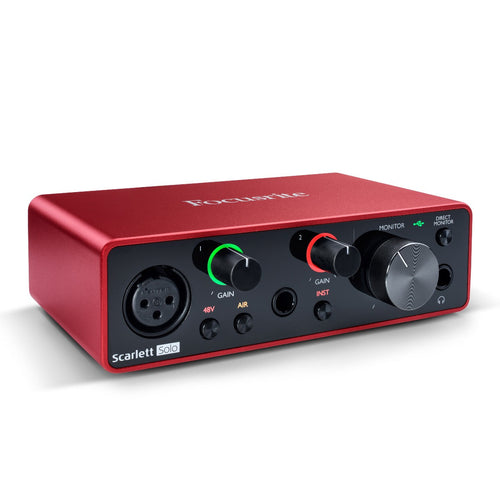 Focusrite Scarlett Solo Studio (3rd Gen) Recording Package
