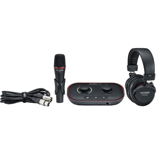 Focusrite Vocaster One Studio Podcast Recording Package View 2