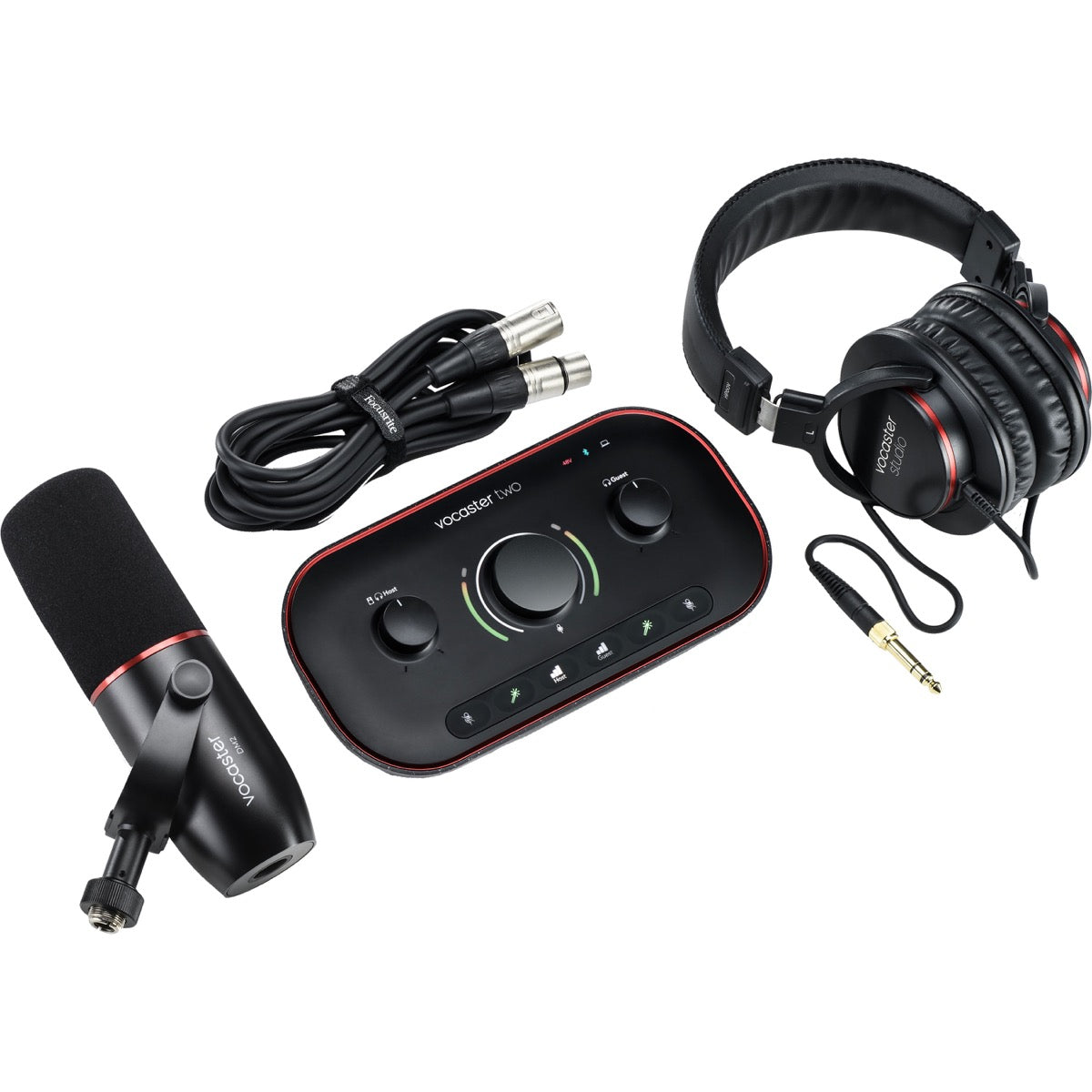 Focusrite Vocaster Two Studio Podcast Recording Package View 1