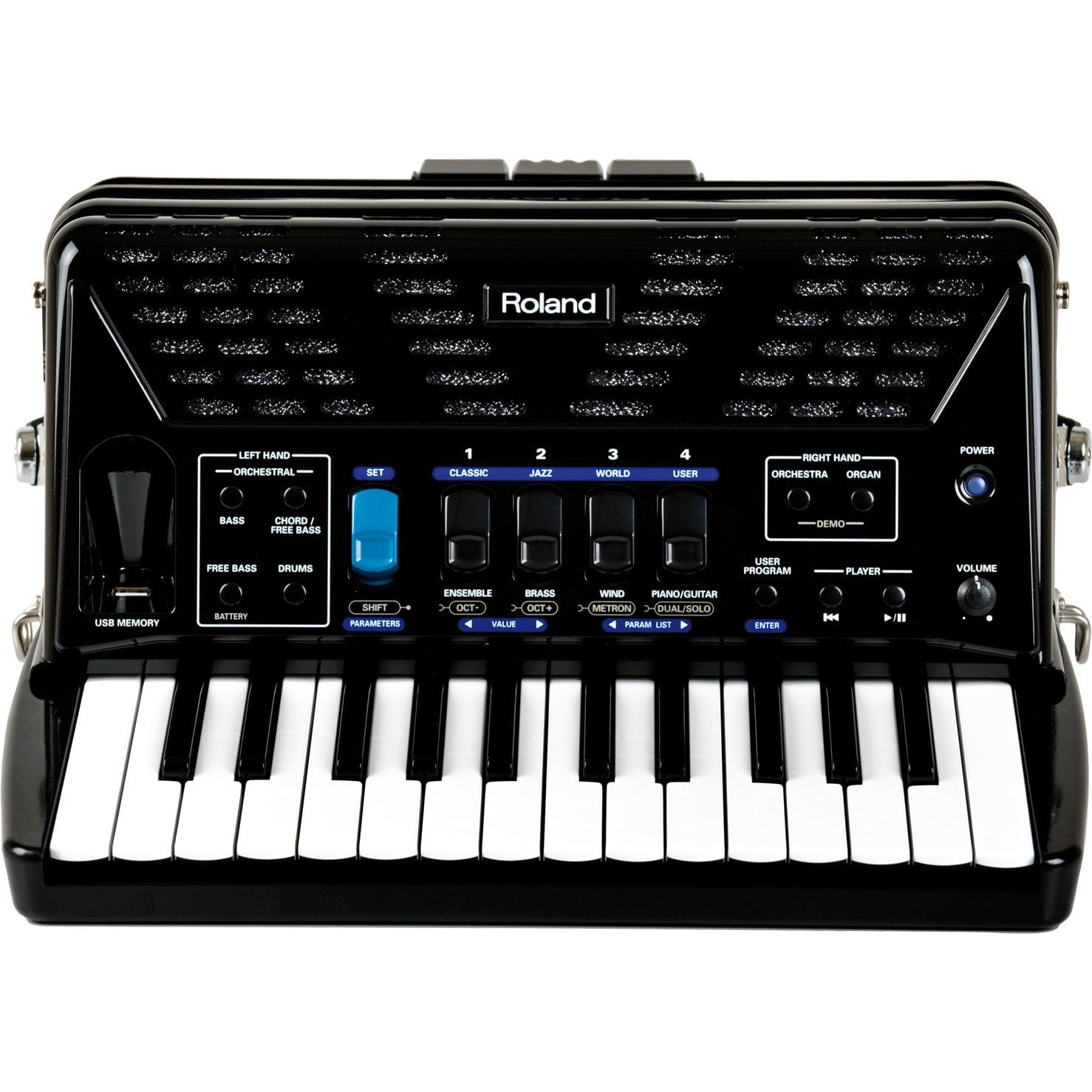Roland FR-1x V-Accordion Lite Dale Mathis Edition - Black, View 3