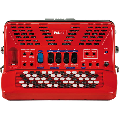 Roland FR-1xb V-Accordion Lite - Red, View 3