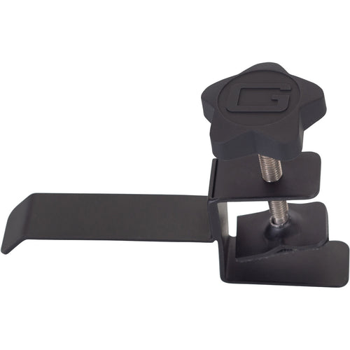 Perspective view of Gator Frameworks GFW-HP-HANGERDESK Headphone Hanger for Desk showing rear and bottom