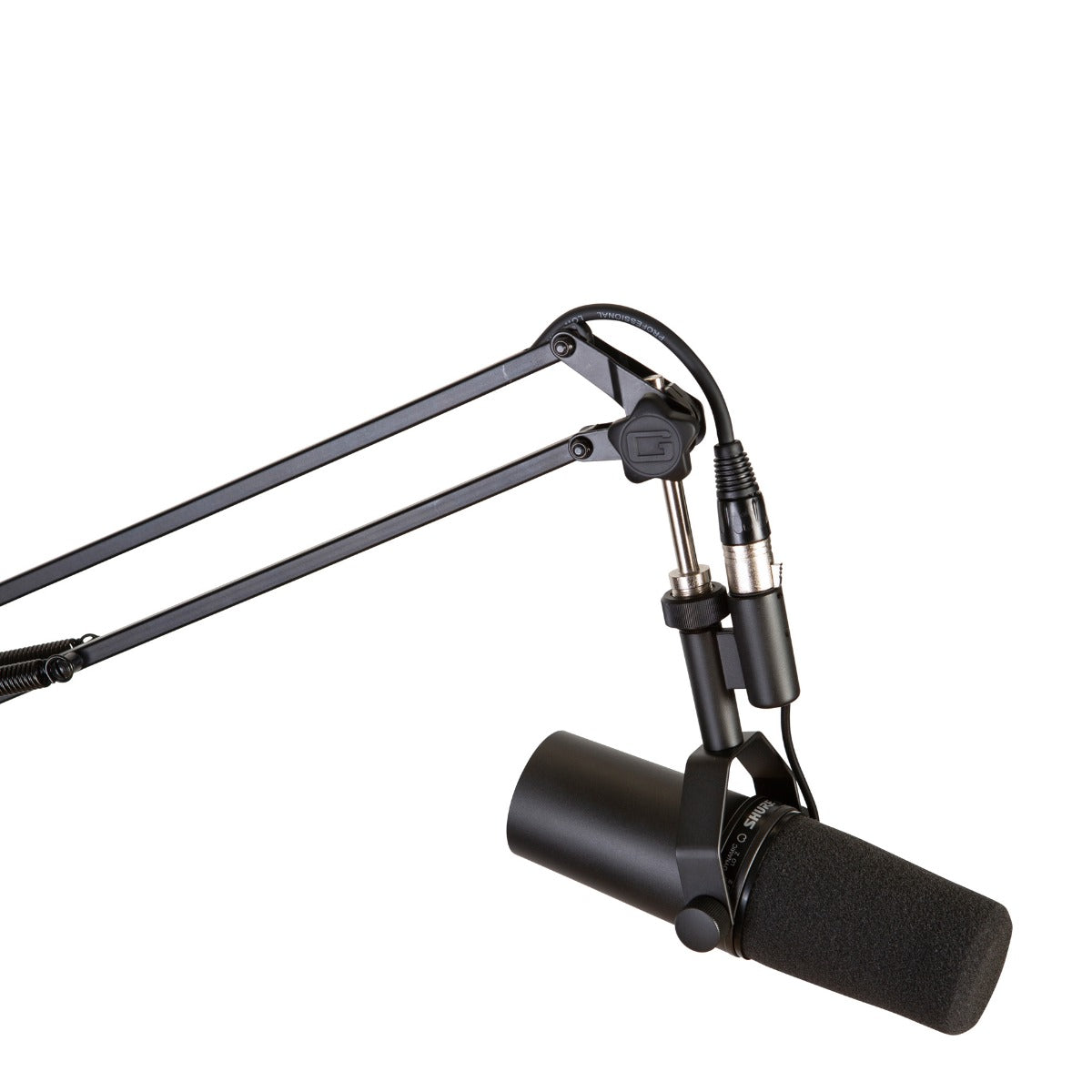 Gator Frameworks Desk-Mounted Broadcast/Podcast Boom Mic Stand