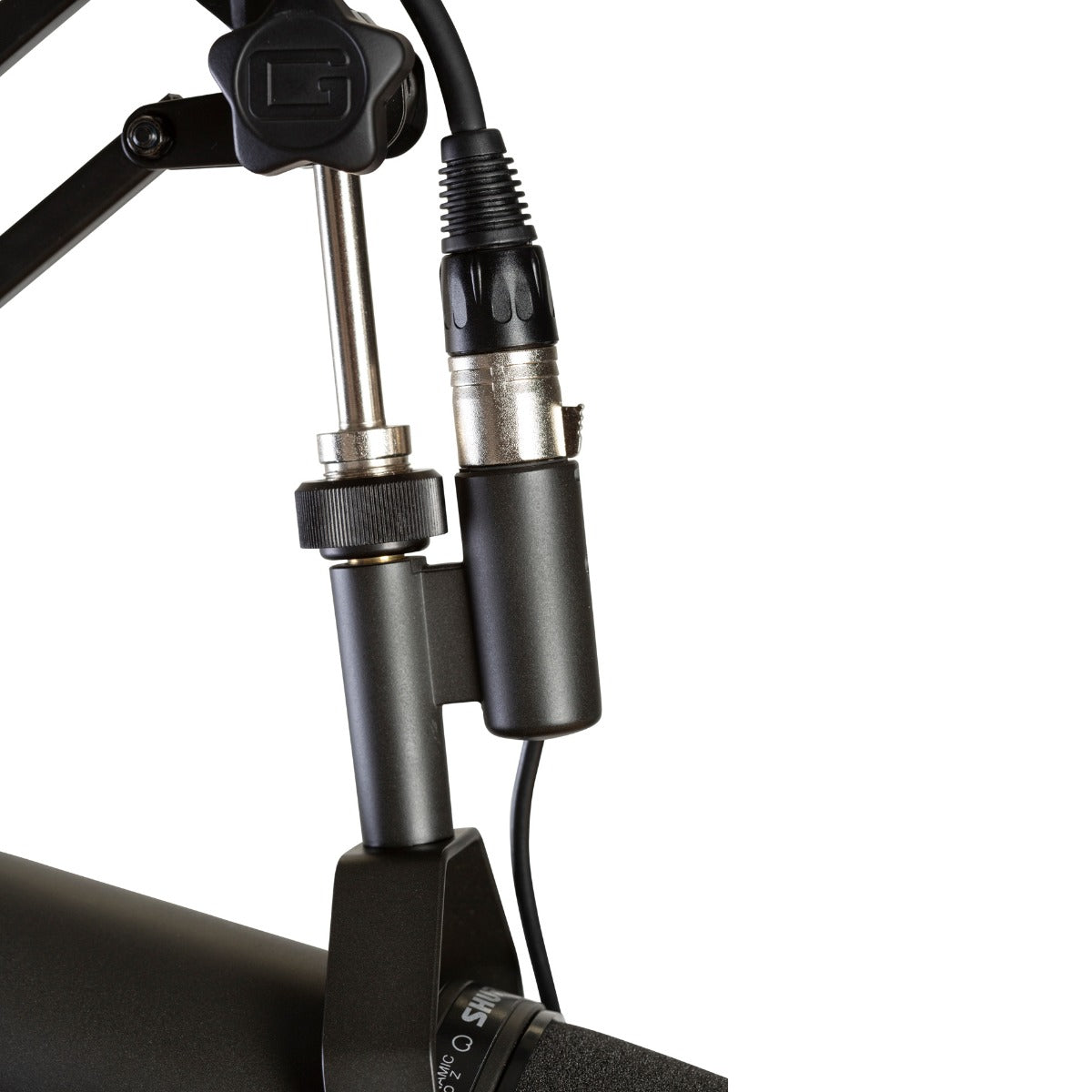 Gator Frameworks Desk-Mounted Broadcast/Podcast Boom Mic Stand