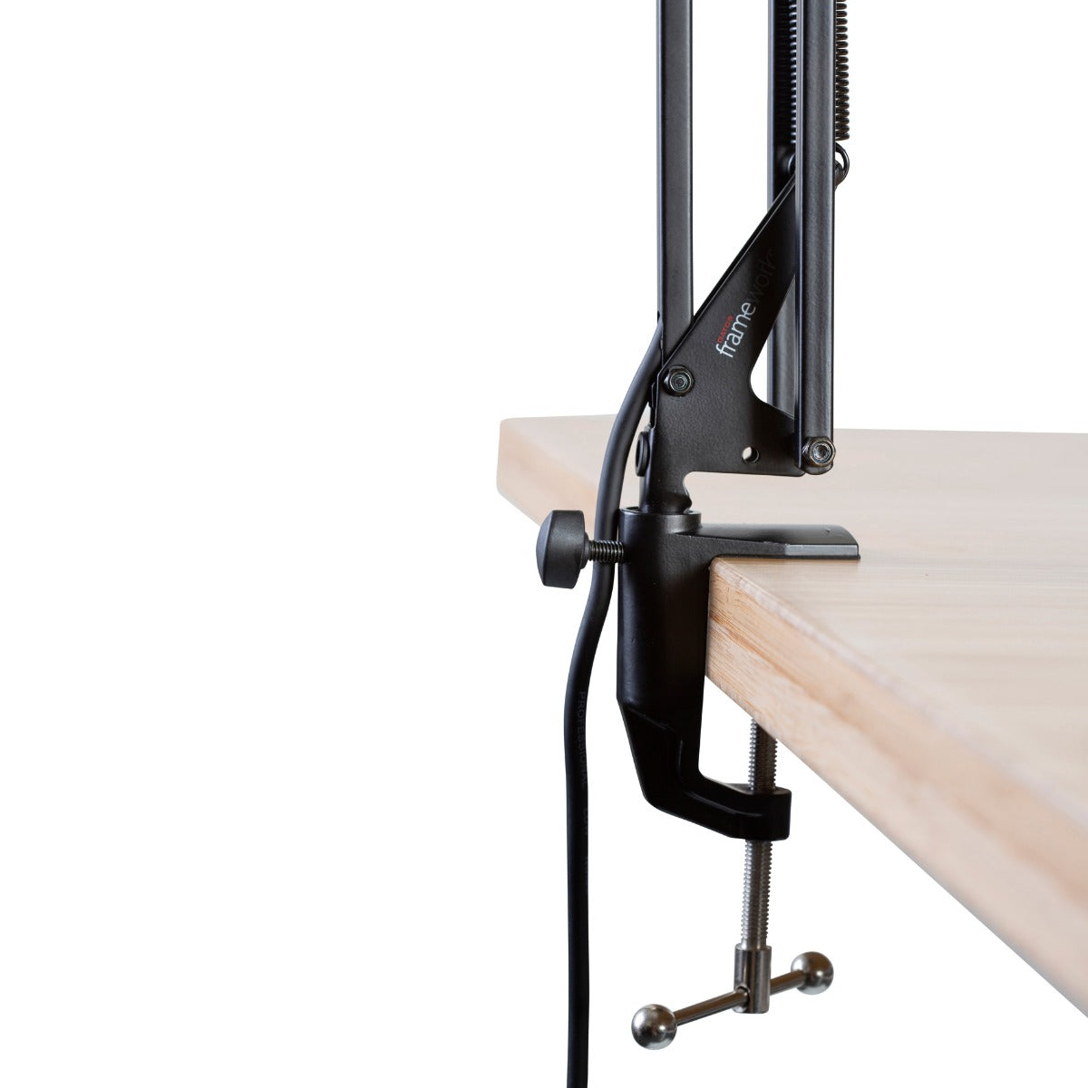 Gator Frameworks Desk-Mounted Broadcast/Podcast Boom Mic Stand