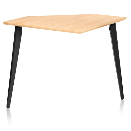 Front of the Gator Frameworks Elite Series Furniture Desk Corner Section - Maple