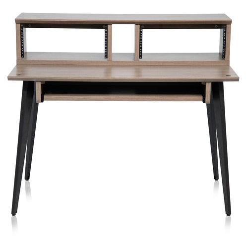 Front of the Gator Frameworks Elite Series Furniture Desk - Grey