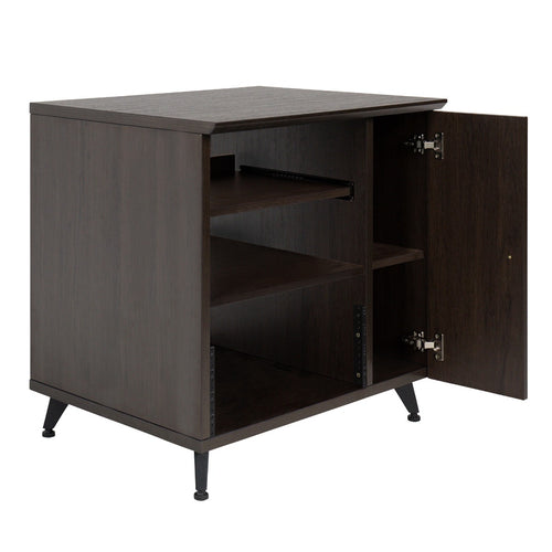 Gator Frameworks Elite Series Sidecar Rack Cabinet w/ Shelf - Brown view 5