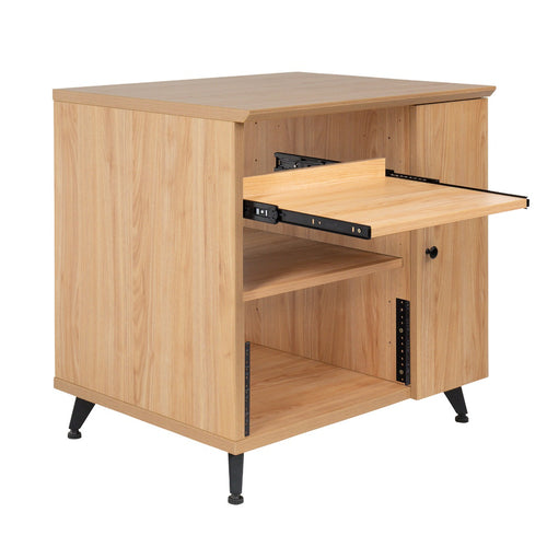 Gator Frameworks Elite Series Sidecar Rack Cabinet w/ Shelf - Maple view 3