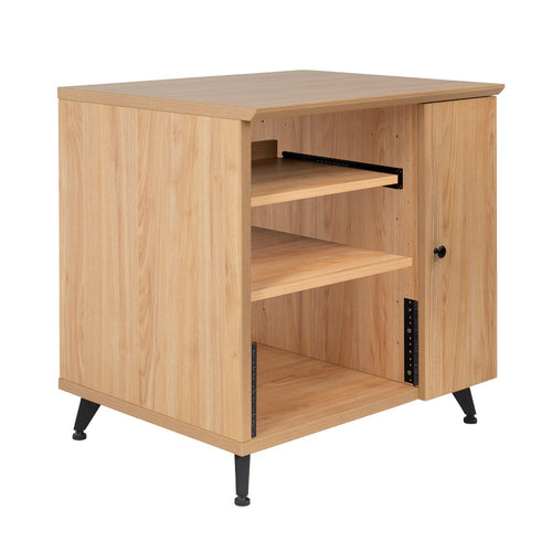 Gator Frameworks Elite Series Sidecar Rack Cabinet w/ Shelf - Maple view 1