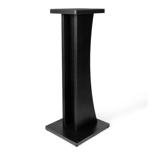 Angled perspective of the Gator Frameworks Elite Series Studio Monitor Stand - Black