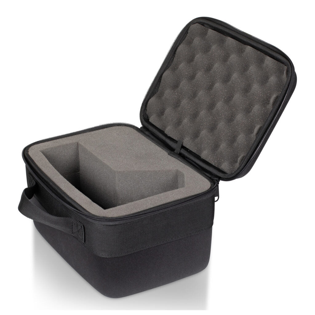 Opened lid on the Gator Cases EVA Hard Case For SM7B Mic facing left
