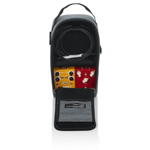 Image of the GT-1407-GRY Transit Series Accessory Bag with items inside