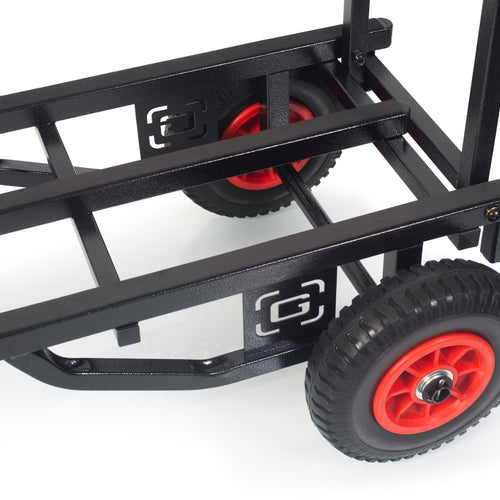 Image of the rear wheels on a Gator Frameworks GFW-UTL-CART52 Utility Cart - Standard