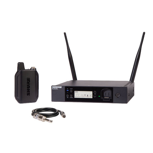 Shure GLXD14R+ Bodypack Rack System with Instrument cable, View 1