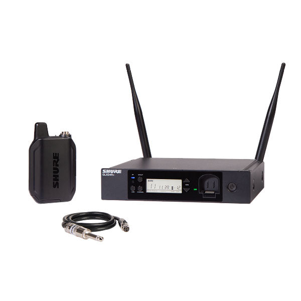 Shure GLXD14R+ Bodypack Rack System with Instrument cable, View 1