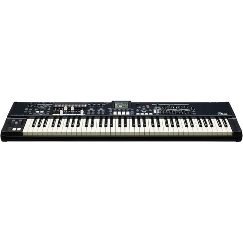 Perspective view of Hammond SK Pro 73 Portable Organ showing top and front