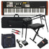 Collage of the Hammond XK-1c Portable Organ COMPLETE STAGE BUNDLE showing included components
