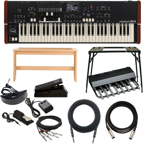 Collage image of the Hammond XK-4 Organ PEDAL KIT