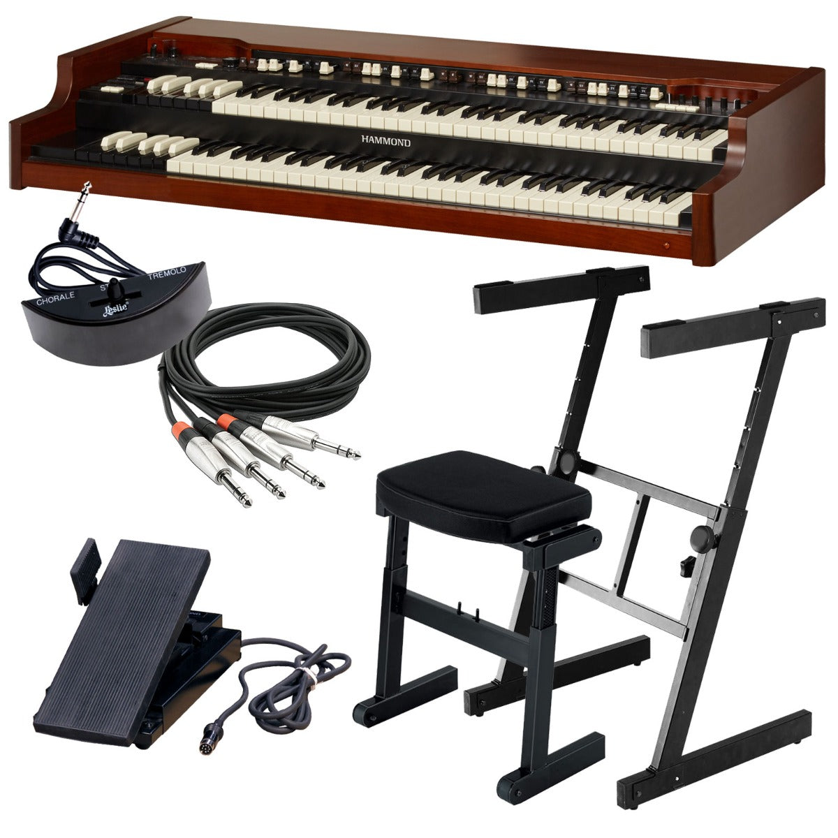Hammond XK-5 Organ Dual Manual STAGE ESSENTIALS BUNDLE