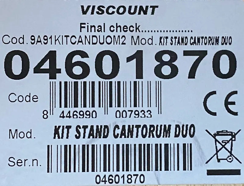 Closeup of serial number: 04601870
