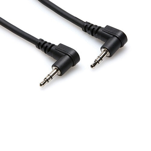 Hosa Right-angle 3.5 mm TRS to Right-angle 3.5 mm TRS