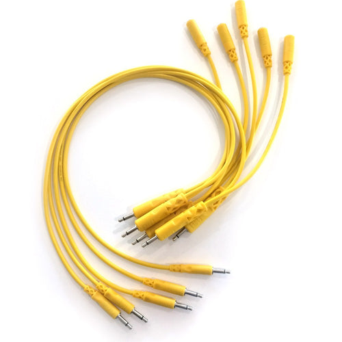 Hosa CMM-545Y Hopscotch Patch Cables - Yellow - 5 Pieces