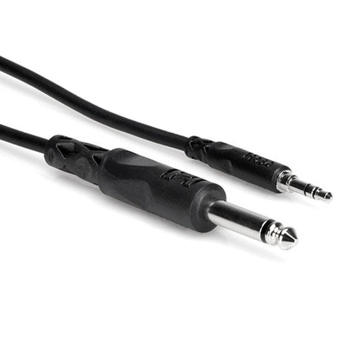 Hosa CMP-110 Mono Interconnect 3.5mm TRS to 1/4 in TS - 10'