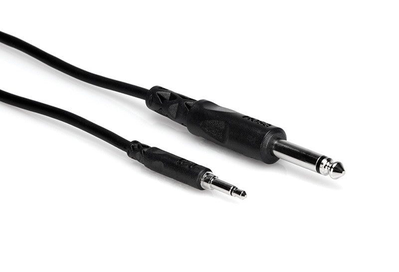 Hosa CMP-303 Mono Interconnect 3.5mm TS to 1/4 in TS - 3'