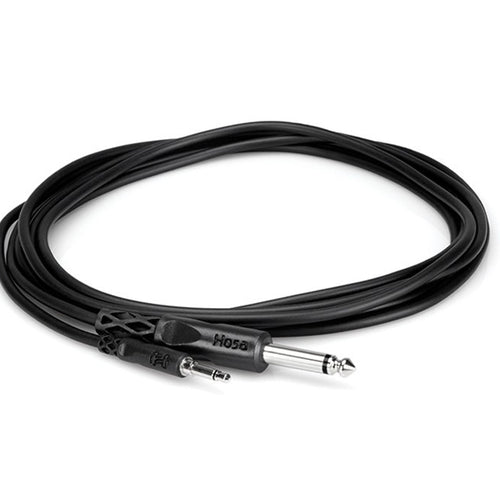 Hosa CMP-310 Mono Interconnect 3.5mm TS to 1/4 in TS - 10'