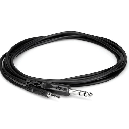 Hosa CMS-110 Stereo Interconnect 3.5mm TRS to 1/4" TRS - 10'