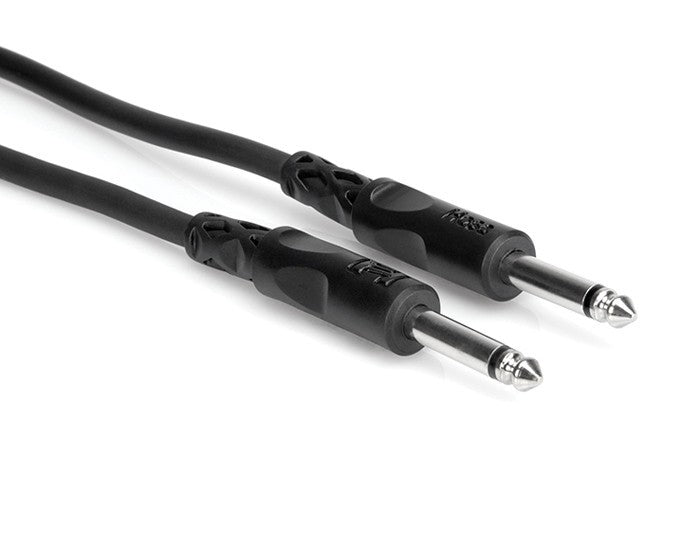 Hosa CPP-101 Unbalanced Interconnect 1/4" TS to 1/4" TS - 1'