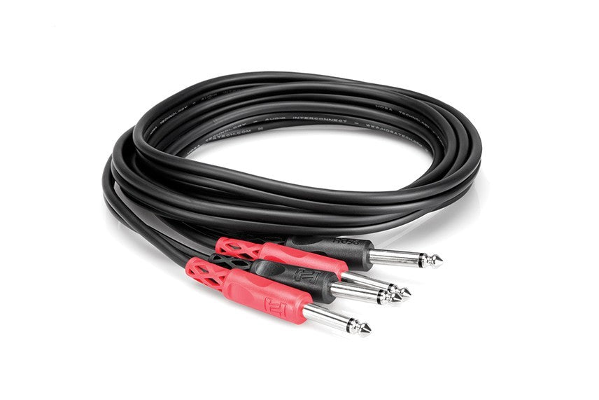 Hosa CPP-203 Stereo Interconnect Dual 1/4" TS to 1/4" TS - 10'