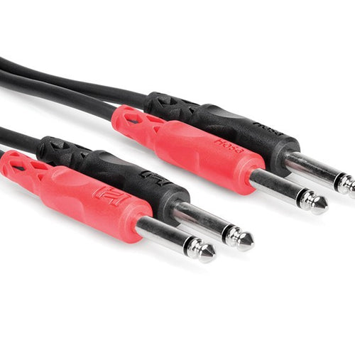 Hosa CPP-203 Stereo Interconnect Dual 1/4" TS to 1/4" TS - 10'