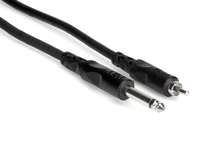 Hosa CPR-105 Unbalanced Interconnect 1/4" TS to RCA - 5'