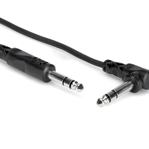 Hosa CSS-110R Balanced Interconnect 1/4" TRS to Right-Angle 1/4" TRS - 10'