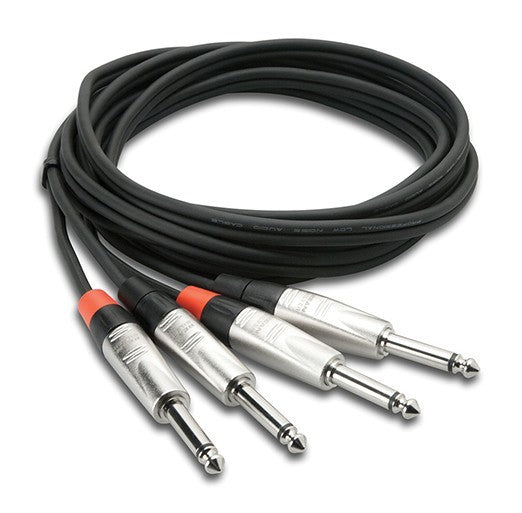 Hosa HPP-010X2 Dual REAN 1/4" TS Cable