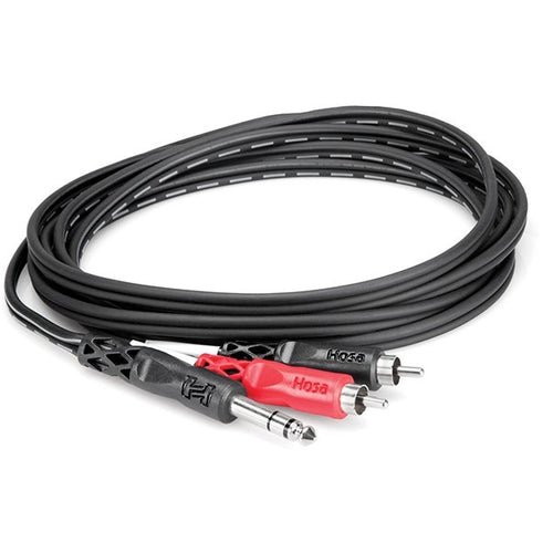 Hosa TRS-202 Insert Cable 1/4" TRS to Dual RCA - 6'