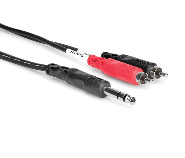 Hosa TRS-202 Insert Cable 1/4" TRS to Dual RCA - 6'